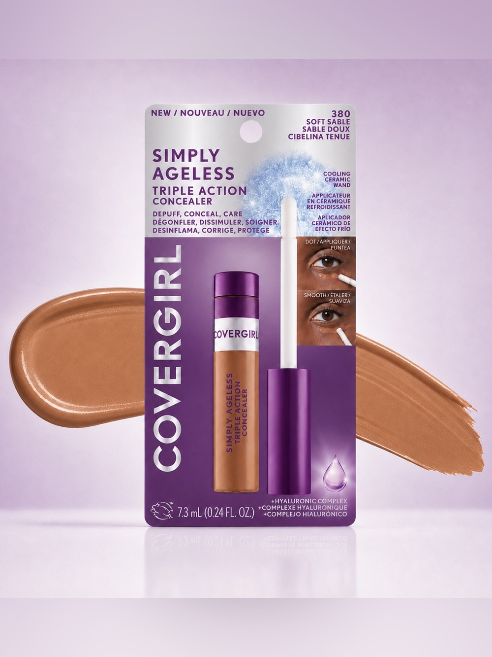 COVERGIRL Simply Ageless Concealer 380 Soft Sable New
